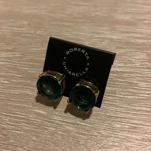 Roberta chiarella emerald green studs